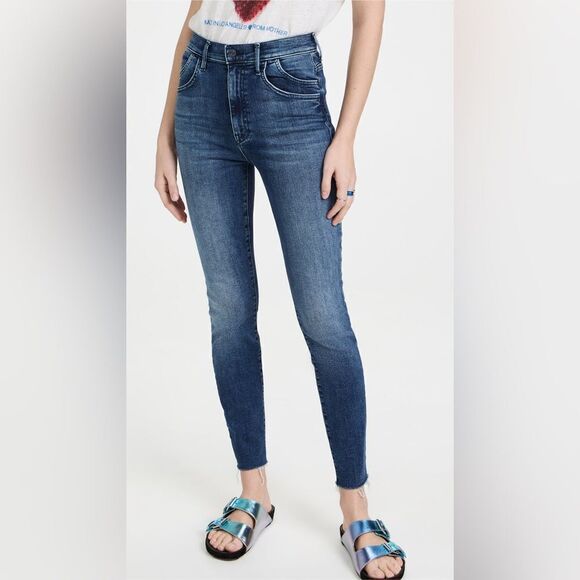 MOTHER The Stash Swooner High Rise Ankle Skinny Jeans in Chick Flick - Picture 1 of 11
